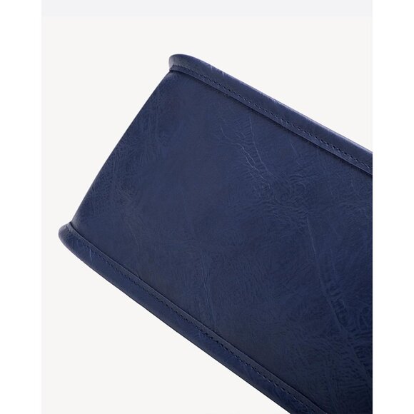 Newbella Women's Blue Soft PU Leather Shoulder Tote Hobo Purses with Zipper - Picture 7 of 7